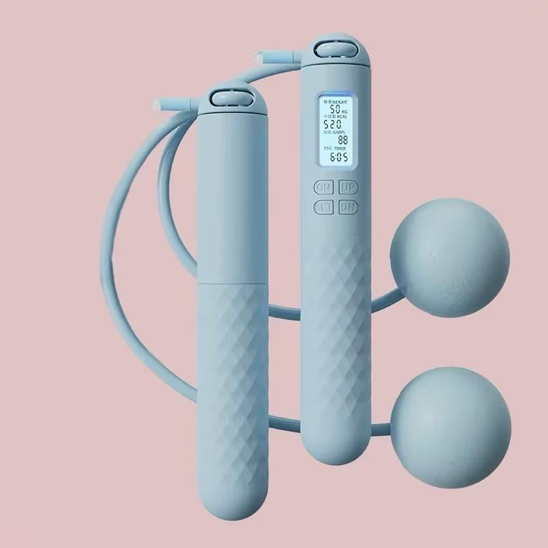 Speedaw Skipping Rope with Counter, Cordless Jump Rope - with Gravity Ball Cordless/Rope Dual Modes, Intelligent Adjustable Digital Counting Jump Rope, Cordless Weighted Jump Rope for Fat Loss and Calorie Burning