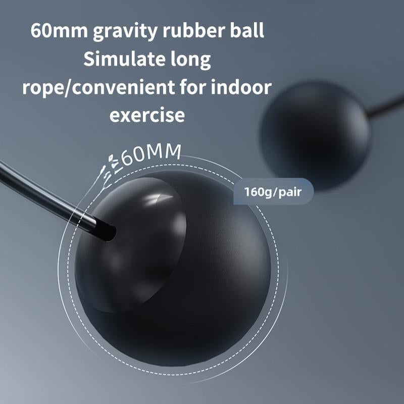 Speedaw Skipping Rope with Counter, Cordless Jump Rope - with Gravity Ball Cordless/Rope Dual Modes, Intelligent Adjustable Digital Counting Jump Rope, Cordless Weighted Jump Rope for Fat Loss and Calorie Burning