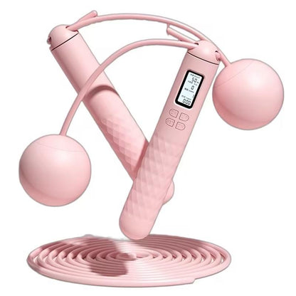 Speedaw Skipping Rope with Counter, Cordless Jump Rope - with Gravity Ball Cordless/Rope Dual Modes, Intelligent Adjustable Digital Counting Jump Rope, Cordless Weighted Jump Rope for Fat Loss and Calorie Burning